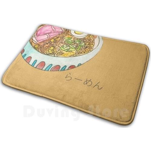 Ponyos Ramen Carpet Mat Rug Cushion Soft Ramen Japan Panda Ponyo Ghibli Studio Ghibli Miyazaki Fan Art Anime Soup