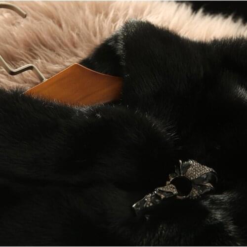 Natural Mink Coat Female Luxury Full Pelt Real Fur Jackets 2020 Winter Jacket Women Short Korean Outwear MY3679