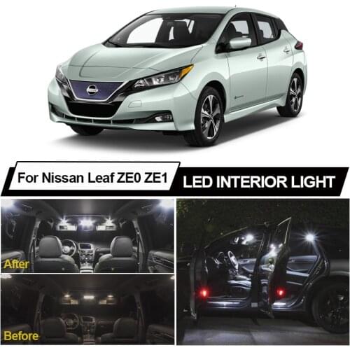 Canbus LED Interior Dome Map Reading License Plate Light Bulbs For Nissan Leaf ZE0 ZE1 2010-2020 Vehicle Car Lamp Accessories
