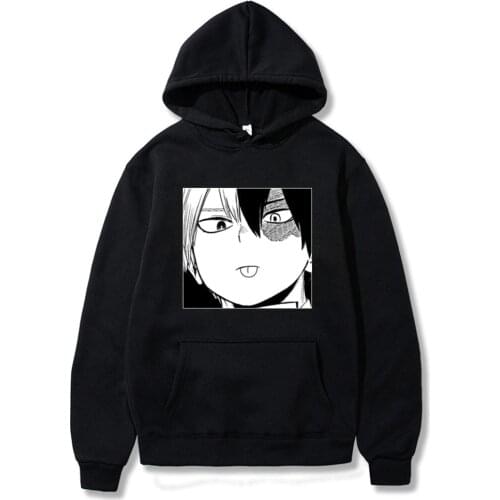 Harajuku Hoodie Shoto Todoroki Hooded Sweatshirt My Hero Academia Men Streetwear Hoodie Sweatshirt Women Casual Pullover