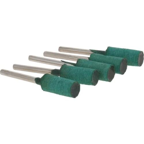 Utoolmart New Rubber Grinding Heads Cylindrical 8X/6X/5X/4X/3X Handle 3mm Copper Aluminum Steel Die Castings Grinding Polishing