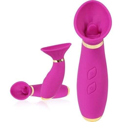 Sucking Licking Vibrator Sex Toys for Female Sucking Tongue Vibrator Clitoris Licking Stimulator Nipple Sucker Sex Toy for Woman