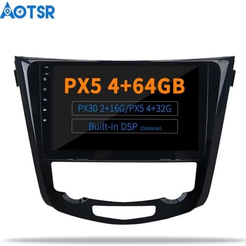 AOTSR Android 9.0 / 10.0 DSP Radio for Nissan X-Trail Qashqail 2014 2015 2016 2017 Car GPS Navigation 2 Din Bluetooth Player