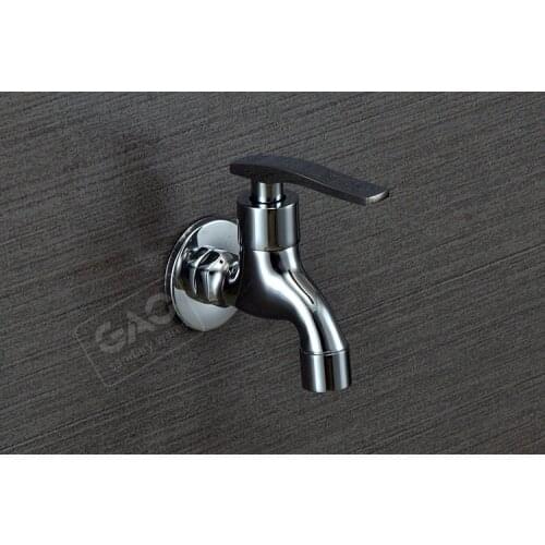 Free Shipping Brass Copper Washing Machine Small Faucet Tap, Small Water Tap,Chrome Finish Faucet, Single Cold Water, Wholesale