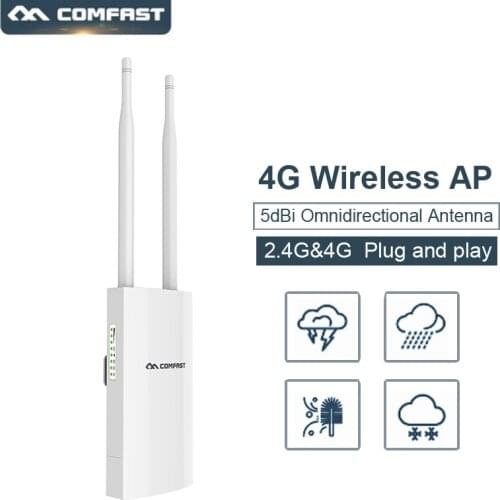 Comfast E5 High Speed Outdoor Wireless AP 4G Wifi Router plug and play 4G SIM card Portable Wireless Router Mobile WiFi Router
