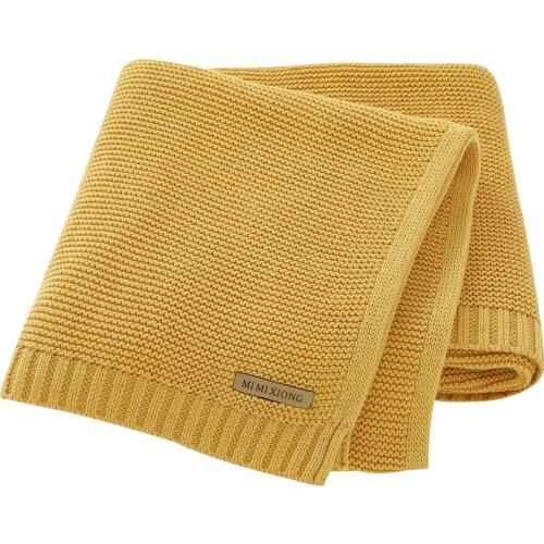 Baby Blanket Sleeping Cover Newborn Infant Stroller Crib Bedding Knitted Quilt Warm Swaddle Wrap Blankets Kids Soft Bath Towel