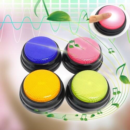Recordable Talking Button with Led Function 4 colors/set Learning Resources Answer Buzzers Learning Taking Gifts Interactive Toy