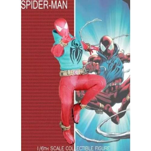 Team of Prototyping Spiderman with Frabic Cloth 1/6 Statue Action Figure Model Toys