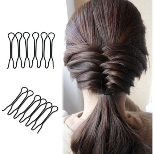 Hot 2Pcs Mini Hair Braider Twist Clips Hairdisk DIY Princess Head Bangs Insert Comb