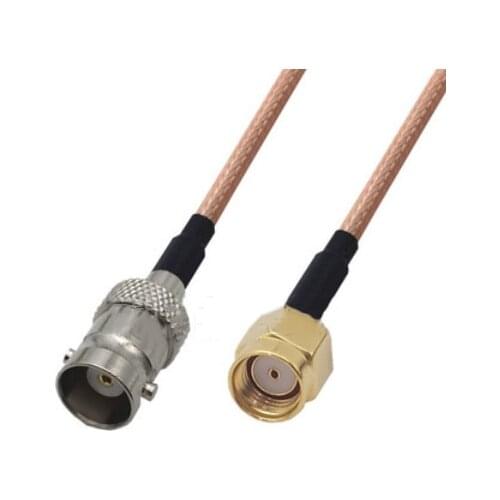 RG142 Cable RP-SMA Male to BNC Female Connector RF Coaxial Jumper Pigtail Cable
