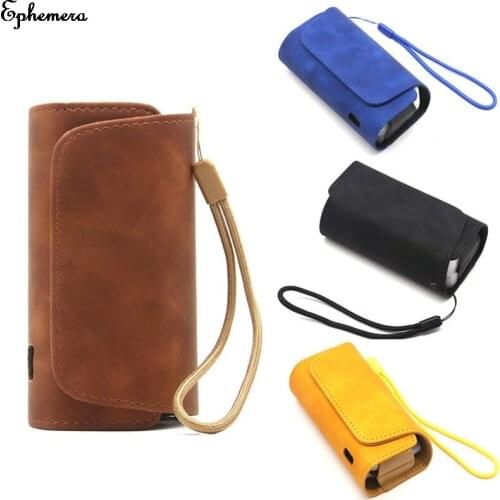 Fashion Flip Double Book Cover Case Pouch Bag Holder Cover Wallet Leather Case For Iqos 3