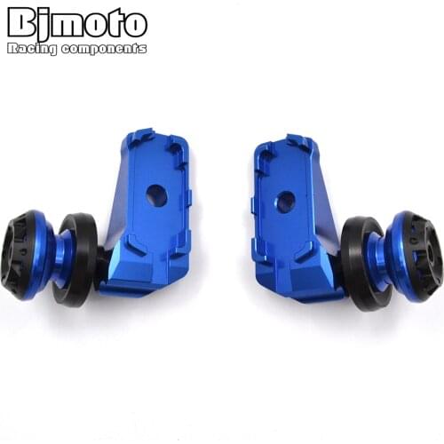 Motorcycle Rear Axle Spindle Chain Adjuster Blocks For Yamaha YZFR3 R25 MT-03 MT-25 Fork Adjustment Code with SpooL Sliders