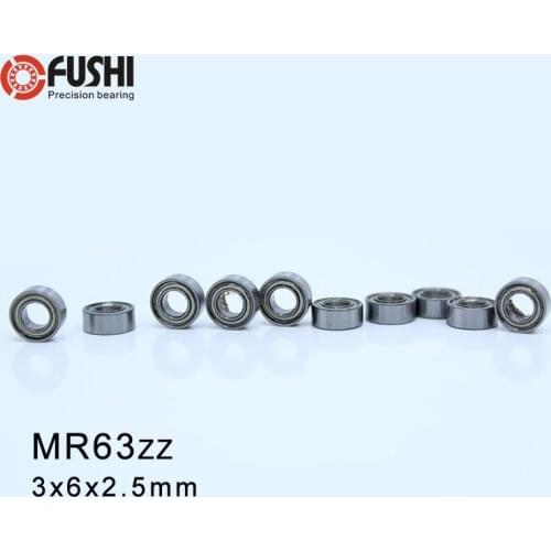 MR63 ZZ ABEC-1 (100PCS) Miniature Ball Bearings 3X6X2.5mm L630ZZ