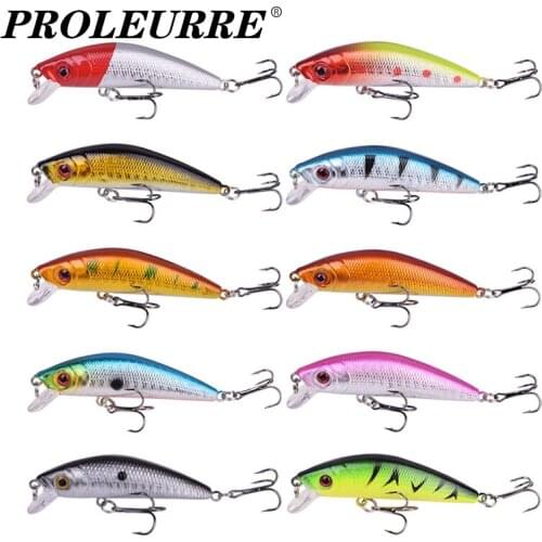 5Pcs/Lot Crazy Minnow Wobblers Pike Fishing Lure Set 7cm 7.5g Sinking Swing Crankbaits Tackle Artificial Bait With Treble Hook