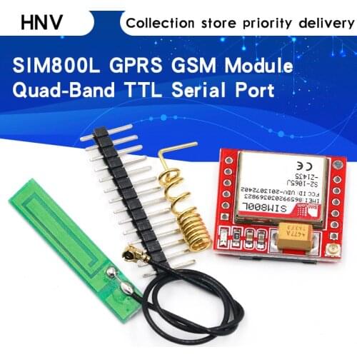 Smallest SIM800L GPRS GSM Module MicroSIM Card Core BOard Quad-band TTL Serial Port