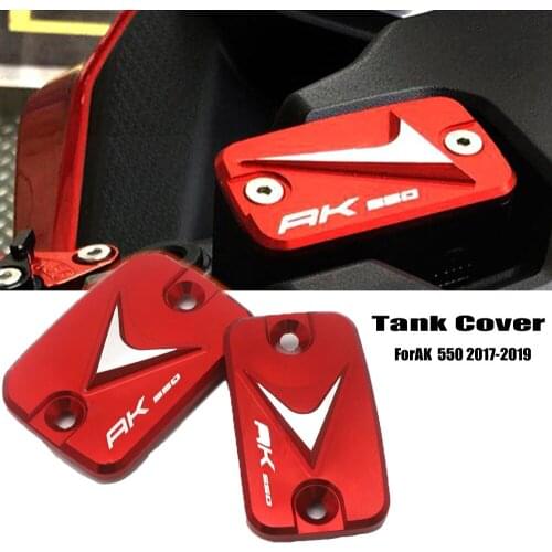 NEW Motorcycle Accessories Front Brake Fluid Reservoir Gas Fuel Tank Filler Oil Cap Cover For KYMCO AK550 AK 550 2017-2019