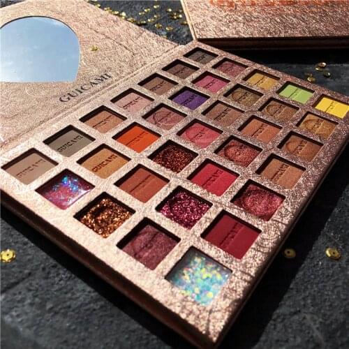 35 Color Eyeshadow Palette Super Fire Glitter Pearl Waterproof Earth Color Beginner lapiz de ojos maquillage femme