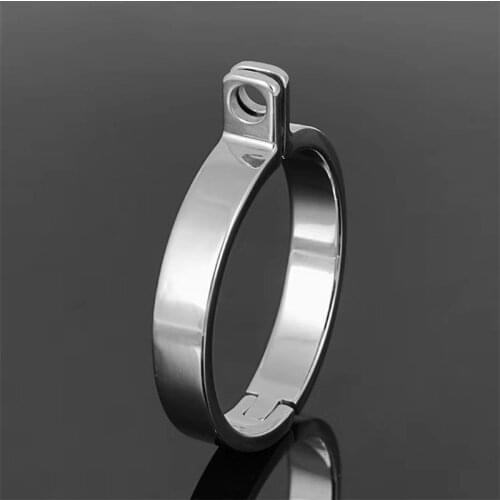 Silver Spare Part Flat Ring For Male Chastity Device 5 Sizes Cock Cage Accessories Ring Diy Ball Ring