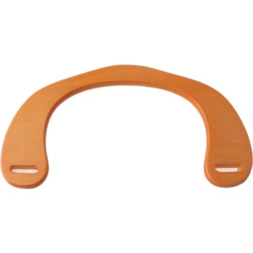 U Shape Wood Bag Handle for DIY Handbag Shoulder Bag Making Tool 85DA
