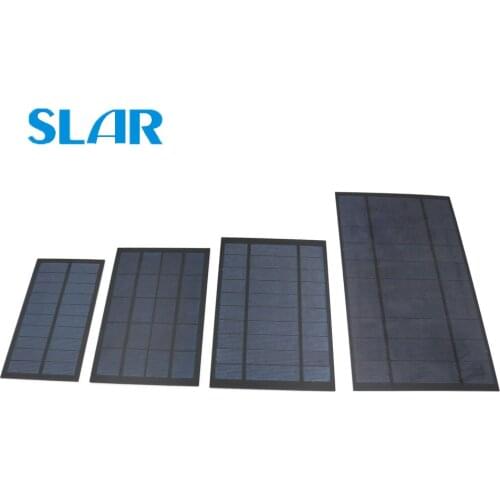 5V 2W 3W 4W 5W 7W Output USB Solar Cell Outdoor 18650 Battery Charger USB Female Port 5V Charge Regulators Solar Panel