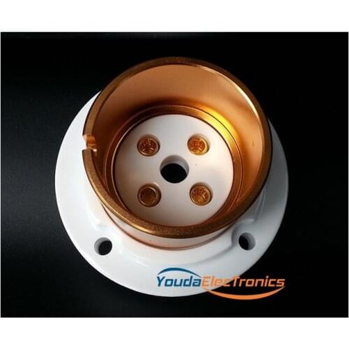 1PC EIZZ 4 pin 4pins Ceramic Vacuum Tube Socket for 845 805 211