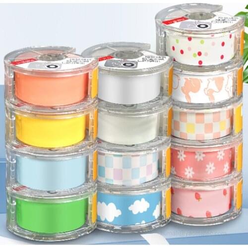 2Rolls 15mm*6m Mini Label printer Label paper Waterproof Thermal Label tape for Seabird bluetooth printer Label Sticker