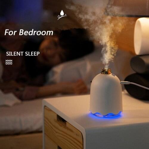 250ml USB Humidifier Creative Crown Duck Home Desktop Small Car Air Purifier USB Mini Atomizer Portable Cute Animal Shape