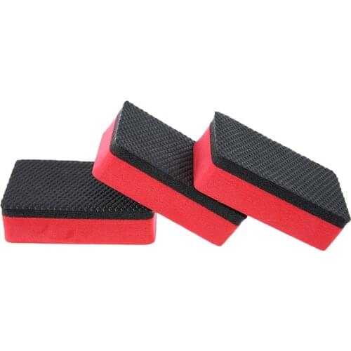 3pcs Car Magic Clay Bar Pad Sponge Block Cleaning Eraser Wax Polish Pad Auto Wash Sponge Tool