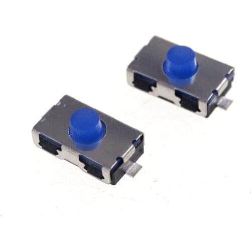 5 pcs Subminiature Tact Switch 6.0 x 3.8 mm Height 2.6 mm Normally Closed SPST-NC Surface Mount Soft Knob Cross KSR Gull Wing