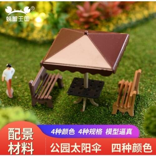 5pcs DIY Model Train Railway Parasol Sun umbrella model Gifts 1:75 1:100 1:150 1:200 OO TT N Z Scale raliway building 4 color