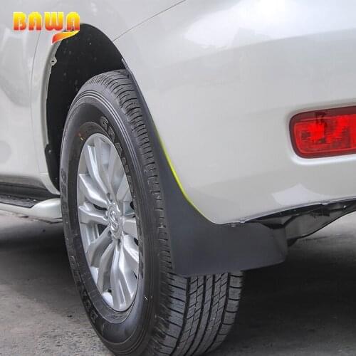 HANGUP ABS Black Car Exterior Front Rear Mud Guards Plastic Decoration For Nissan Patrol 2017 Up Car Styling