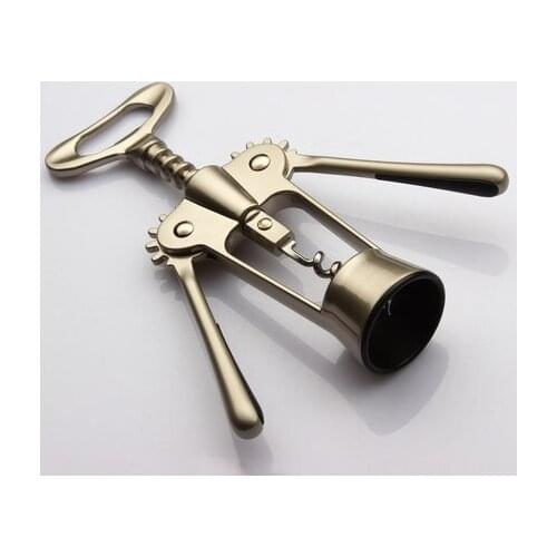Free Shipping Supreme Quality Wine Corkscrew Multifunctional Zinc Alloy Beer Bottle Cap Opener Bar Tools (00258)