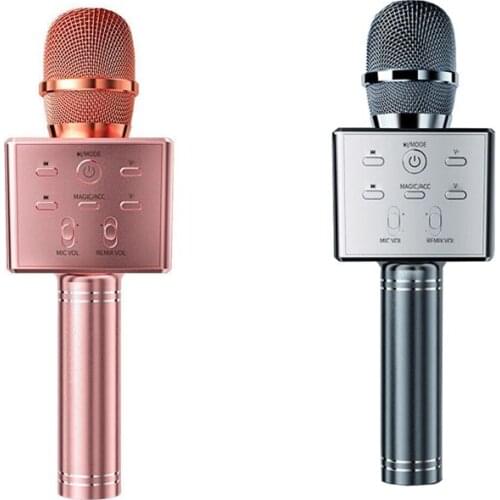 Wireless Bluetooth Musical Microphone Handheld Speakers Changeable Voice Condenser Microphone Professional
