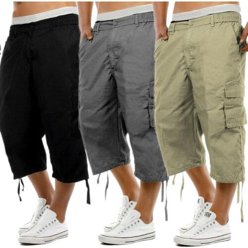 Mens Casual Pants Jogger Fashion Loose Cargo Street Pants Military Combat Workout Gym Trousers