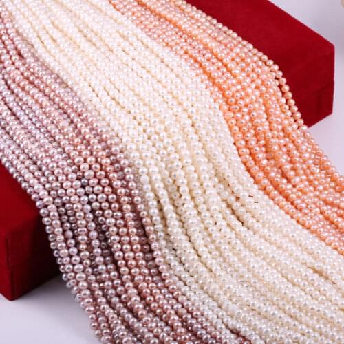 Fine 100% Natural Freshwater Pearl Beads Punch Loose Spacer Beads For Jewelry Making DIY Bracelet Necklace Strand 14