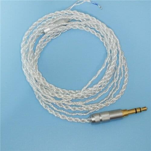 3.5mm Jack Earphones Cable Wire DIY OFC Audio Cable Upgraded Earphones Cable 120cm