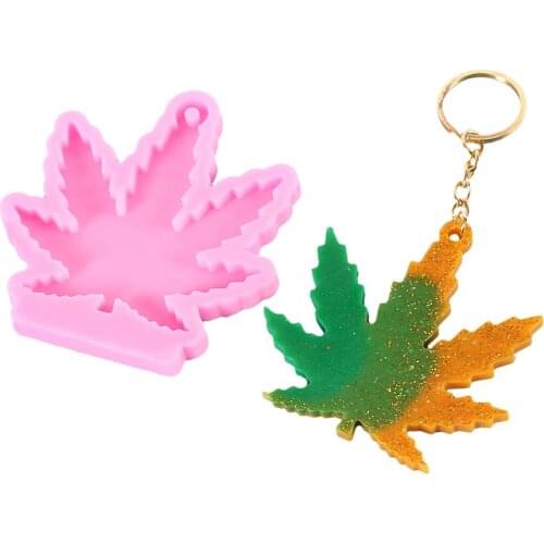 Maple Leaf Silicone Epoxy Resin Mold DIY Pendant Necklace Jewelry Making Cake Decorating Tools Fondant Baking Mold