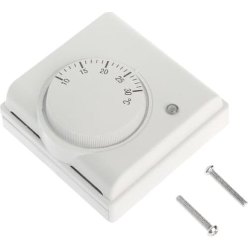 220V 6A Mechanical Room Thermostat Temperature Controller Air Condition and Floor Gas Boiler Heating