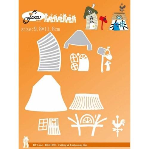 Cartoon house Metal Cutting Dies Cutting Mold Decoration Scrapbook Paper Craft Knife Mold Blade Dies Stencils Dies new 2021