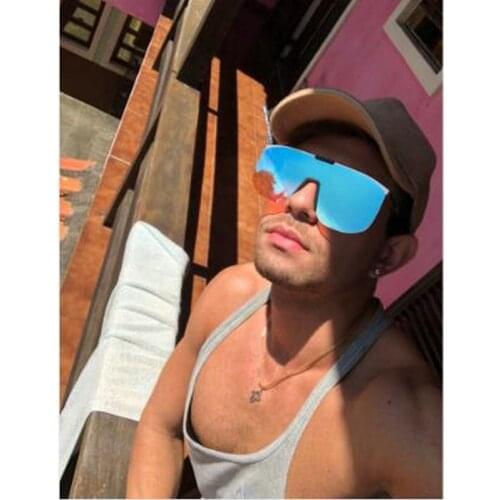 Oversized Sunglasses Men Big Frame Square Sun Glasses Men Brand Designer 2019 New Vintage Gradient Shades Eyewear NX