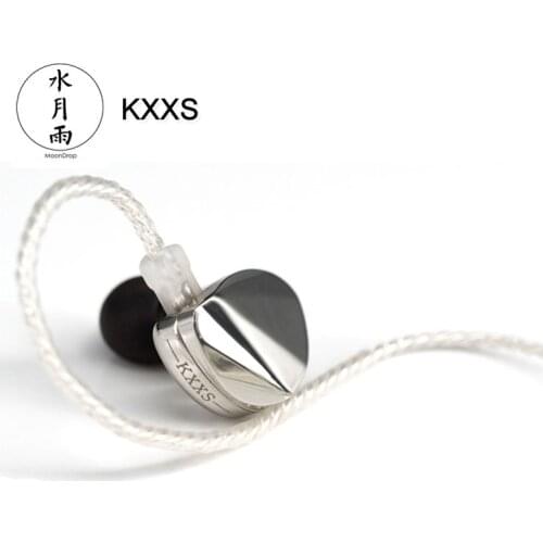 Moondrop KXXS HiFi Audio Diamond-Like-Carbon Diaphragm Dynamic In-ear Earphone IEM with 0.78mm Detachable Cable