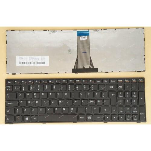 New DK Norwegian Swedish Nordic Finnish Danish Keyboard For Lenovo Z50-70 Z50-75 G70-70 G70-80 Laptop Black Frame