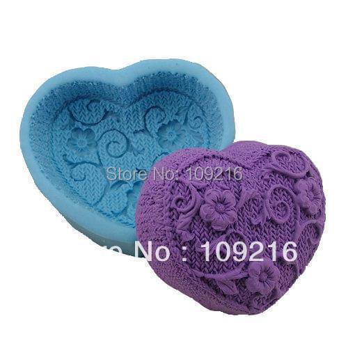 Wholesale!!!1pcs Love Flower Vine (R0814) Silicone Handmade Soap Mold Crafts DIY Mold