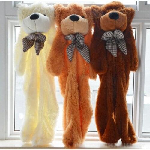 Wholesale Factory price!!! 3colors Empty 200cm teddy bear toys skin Stuffed Animals & Plush Toys coat Free shipping