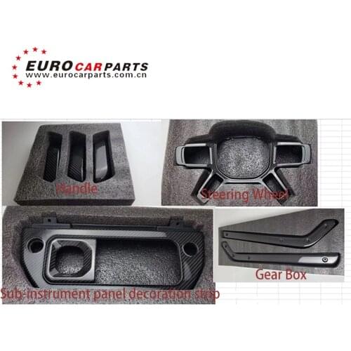 Luxury Carbon Fiber Interior Trim Strip Pieces For Defender Car Auto Interior Decorative Accessories Car Set