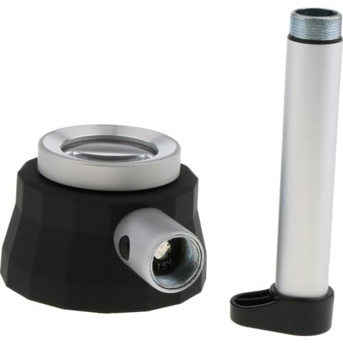 Handheld Magnifier Magnifying Glass With LED And UV Light Magnification 30X