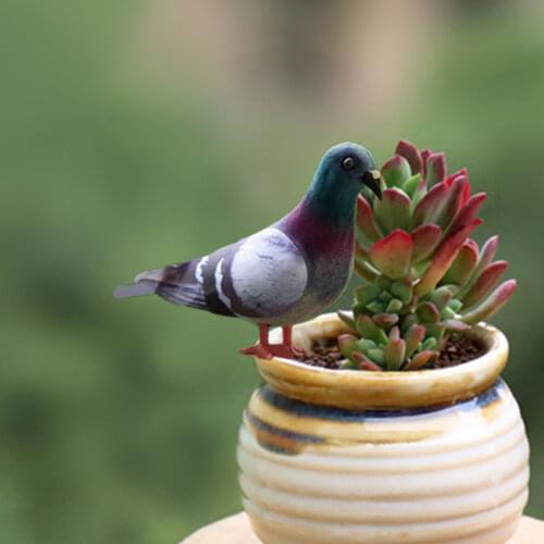 Foam Pigeon Model Bird Imitation Zoo Bird Garden Decoration Statuette Family Wedding Decoration Home Decore