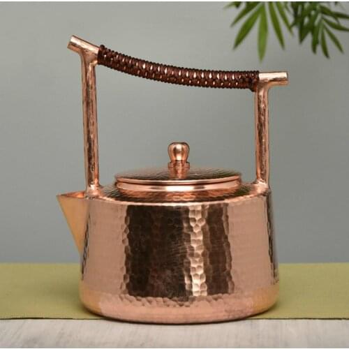 1.2L thick pure purple copper chinese teapot kettle tea pot teapot set copper teapot tea pots and kettles