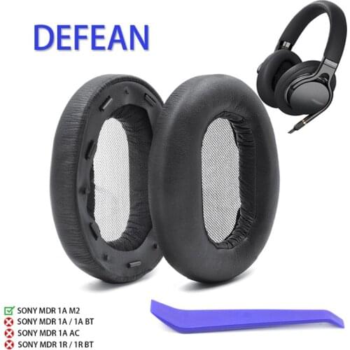 1 Pair/2Pcs Replacement Earpad Earmuff Cushion For SONY MDR-1AM2 1AM2 Headsets