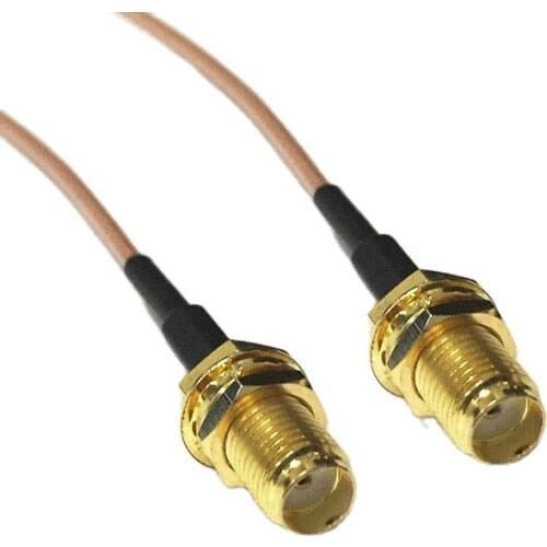 1PC New SMA Female Jack nut Switch SMA Female Jack nut RG178 Pigtail Cable 100cm